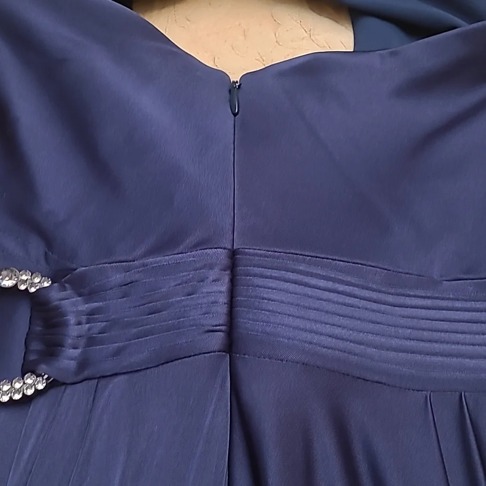 WOMENS  BLUE BCBGMAXAZRIA ONE SHOULDER DRESS SIZE XS
